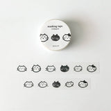 Suatelier Cat Faces Washi Tape - Paper Mochi
