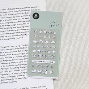 Suatelier Cat Mini Series Sticker Sheet - Paper Mochi
