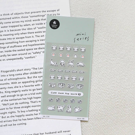 Suatelier Cat Mini Series Sticker Sheet - Paper Mochi