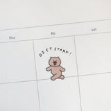 Suatelier Character Run Sticker Sheet - Paper Mochi