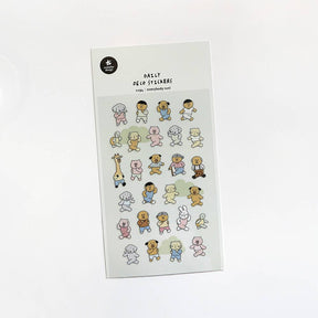 Suatelier Character Run Sticker Sheet - Paper Mochi