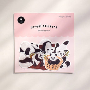 Suatelier Design Baby Panda Flake Stickers - Paper Mochi