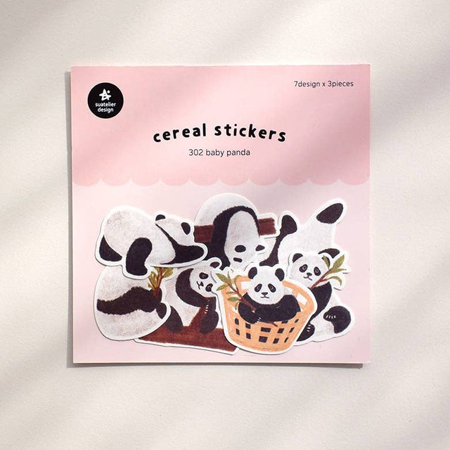 Suatelier Design Baby Panda Flake Stickers - Paper Mochi