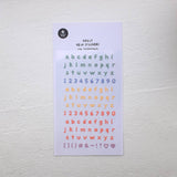 Suatelier Design Bright Letters Sticker Sheet - Paper Mochi