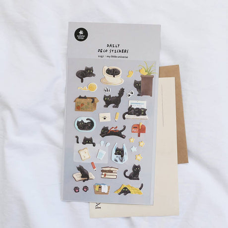 Suatelier Design Cat Life Sticker Sheet - Paper Mochi
