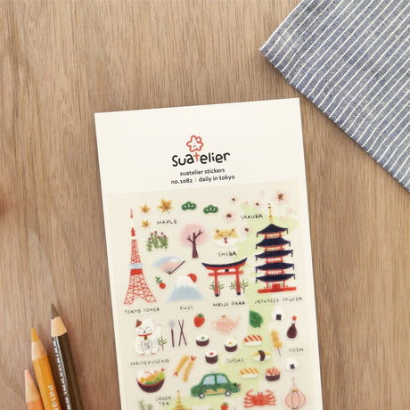 Suatelier Design Daily in Tokyo Stickers - Paper Mochi