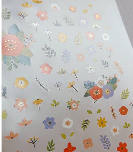 Suatelier Design Flowery Sticker Sheet - Paper Mochi