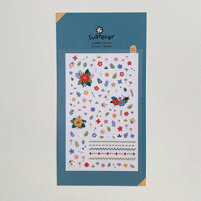 Suatelier Design Flowery Sticker Sheet - Paper Mochi