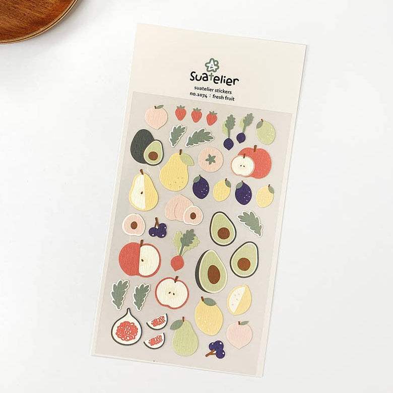 Suatelier Design Fresh Fruit Sticker Sheet - Paper Mochi