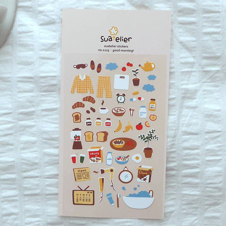 Suatelier Design Good Morning Sticker Sheet - Paper Mochi