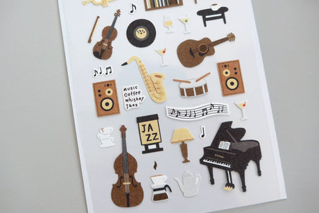 Suatelier Design Jazz Cafe Sticker Sheet - Paper Mochi