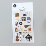 Suatelier Design Jazz Cafe Sticker Sheet - Paper Mochi