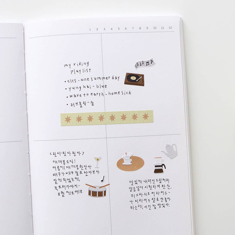 Suatelier Design Jazz Cafe Sticker Sheet - Paper Mochi