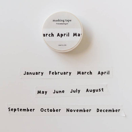 Suatelier Design Lettering Washi Tape - Paper Mochi