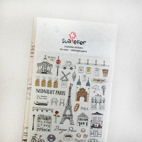 Suatelier Design Midnight Paris Sticker Sheet - Paper Mochi