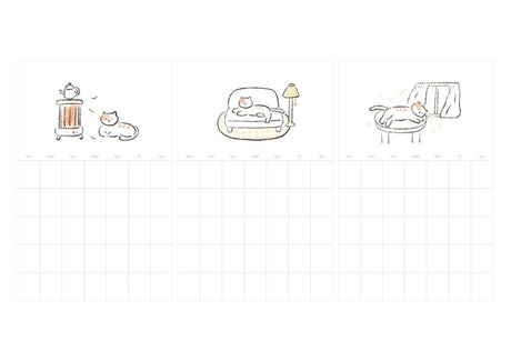 Suatelier Design Monthly Plan Calender Stickers - Paper Mochi