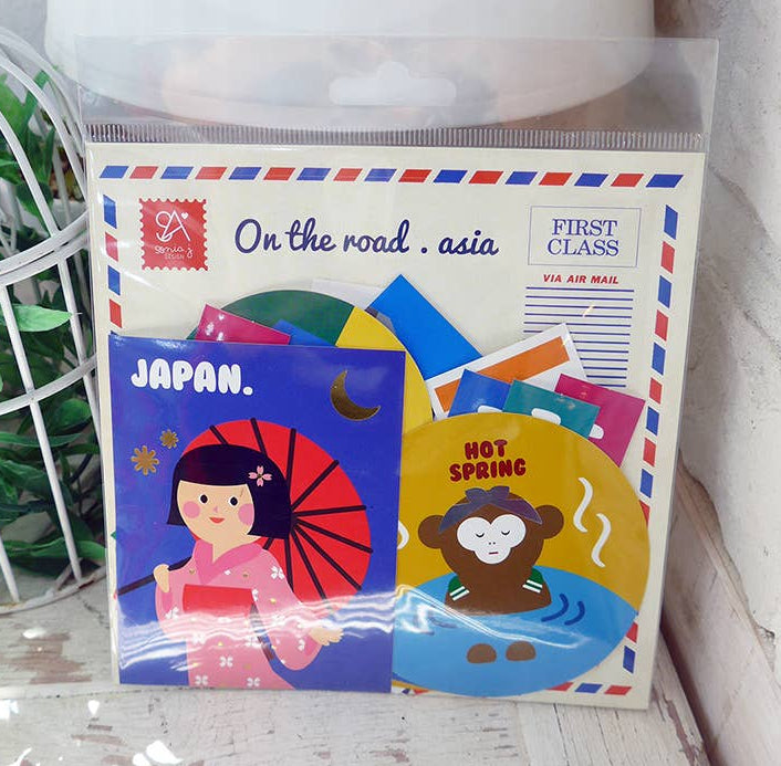 Suatelier Design On the Road Asia Stickers - Paper Mochi