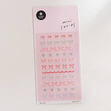 Suatelier Design Pink Bows Sticker Sheet - Paper Mochi