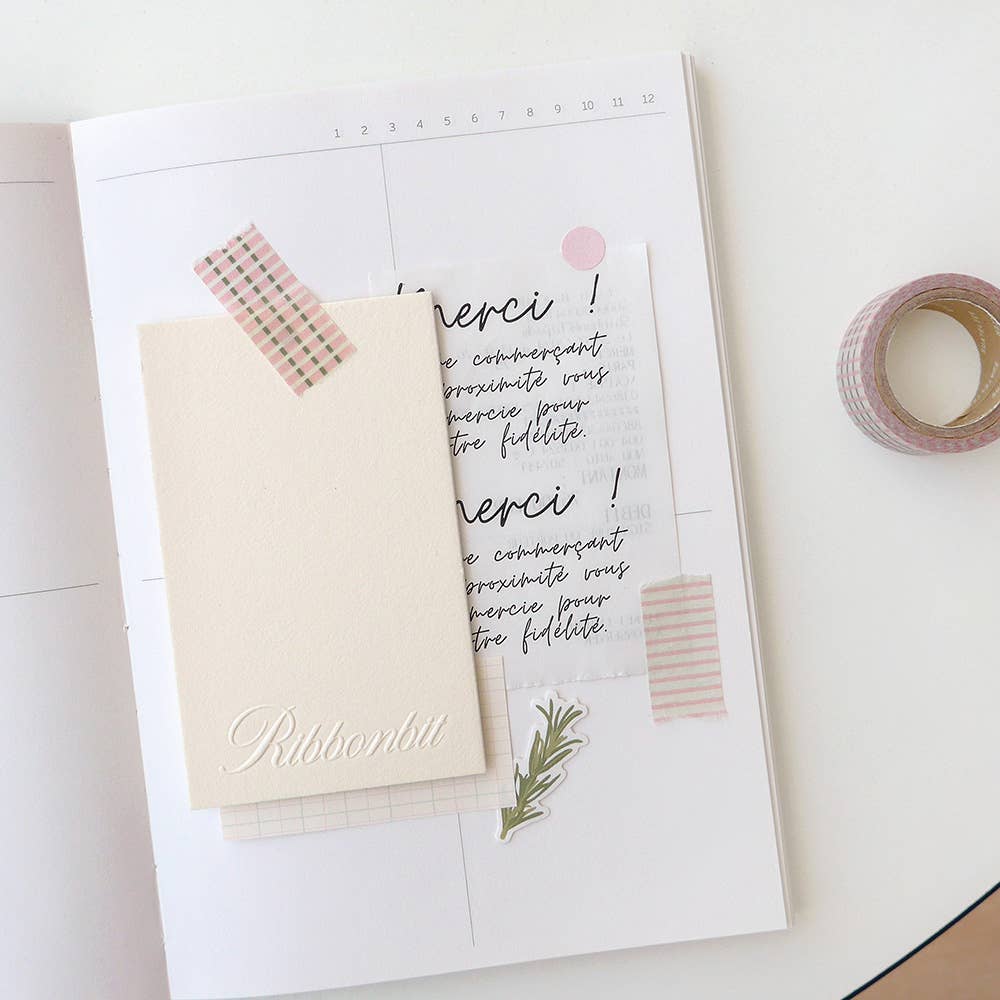 Suatelier Design Pink Pattern Washi Tape - Paper Mochi