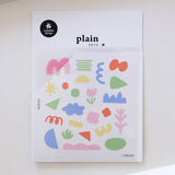 Suatelier Design Plain Shapes Sticker Sheet - Paper Mochi