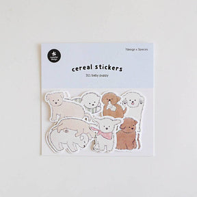 Suatelier Design Puppy Flake Stickers - Paper Mochi