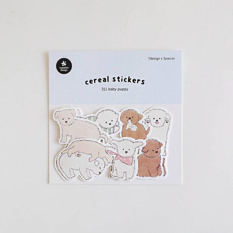 Suatelier Design Puppy Flake Stickers - Paper Mochi