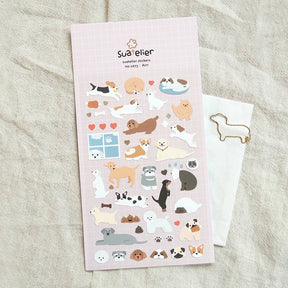 Suatelier Design Puppy Sticker Sheet - Paper Mochi