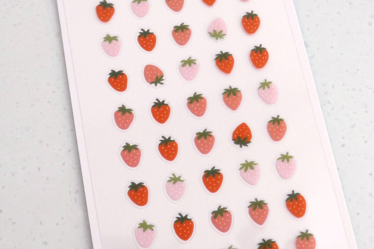 Suatelier Design Strawberry Stickers - Paper Mochi