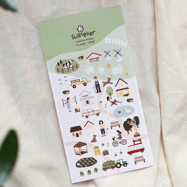Suatelier Design Village Sticker Sheet - Paper Mochi