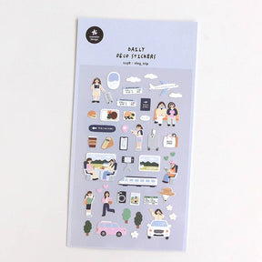 Suatelier Design Vlog Trip Sticker Sheet - Paper Mochi