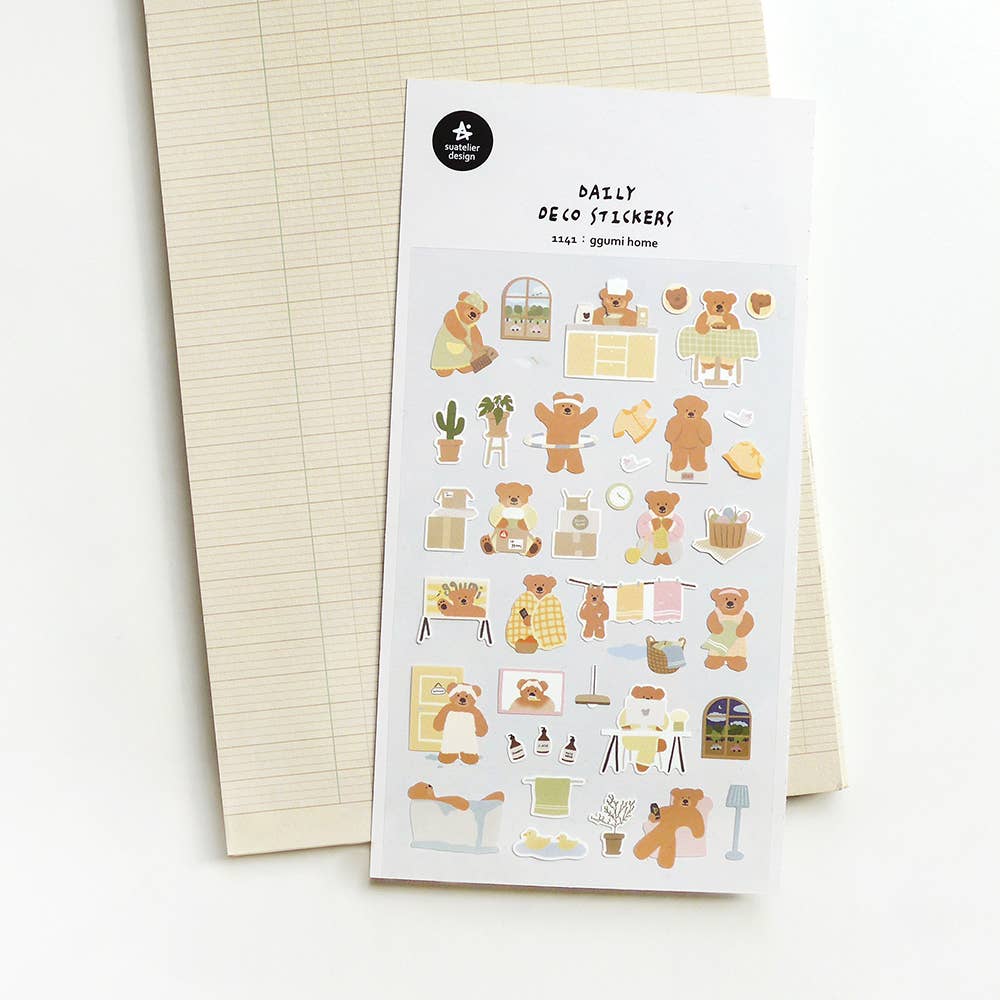 Suatelier Ggumi Home Sticker Sheet - Paper Mochi