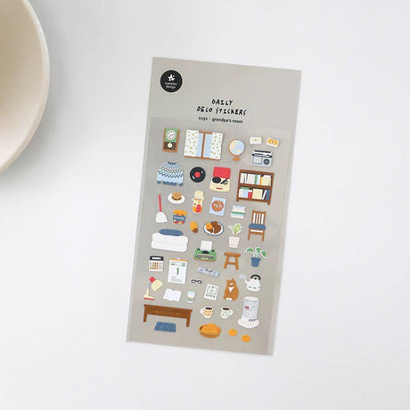 Suatelier Grandpa's Room Sticker Sheet - Paper Mochi