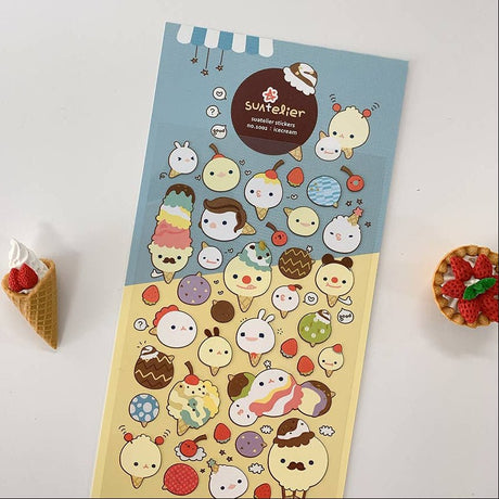 Suatelier Ice Cream Sticker Sheet - Paper Mochi