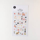 Suatelier In The Library Sticker Sheet - Paper Mochi