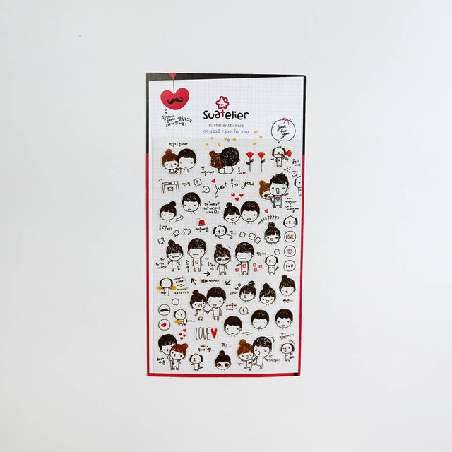 Suatelier Just for You Sticker Sheet - Paper Mochi