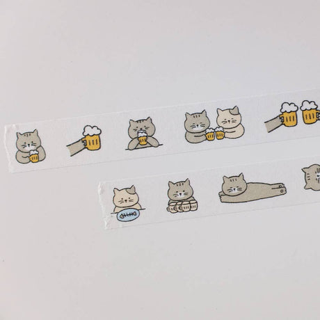 Suatelier Lazy Cats Washi Tape - Paper Mochi
