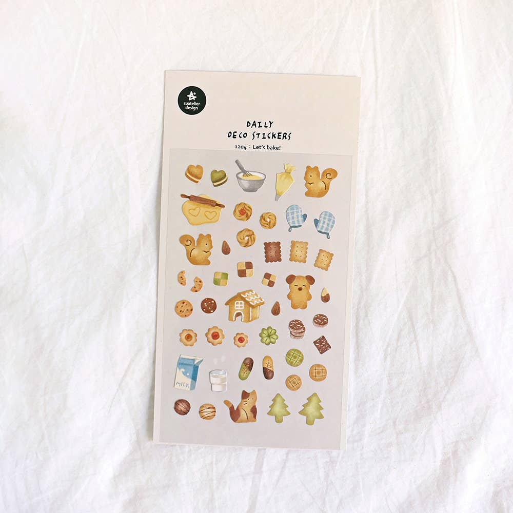 Suatelier Let's Bake Sticker Sheet - Paper Mochi