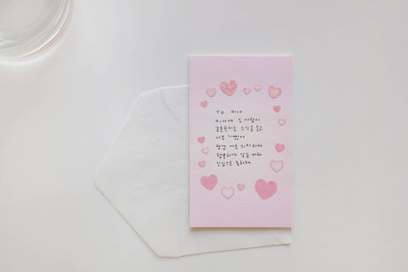 Suatelier Love heart Sticker Sheet - Paper Mochi