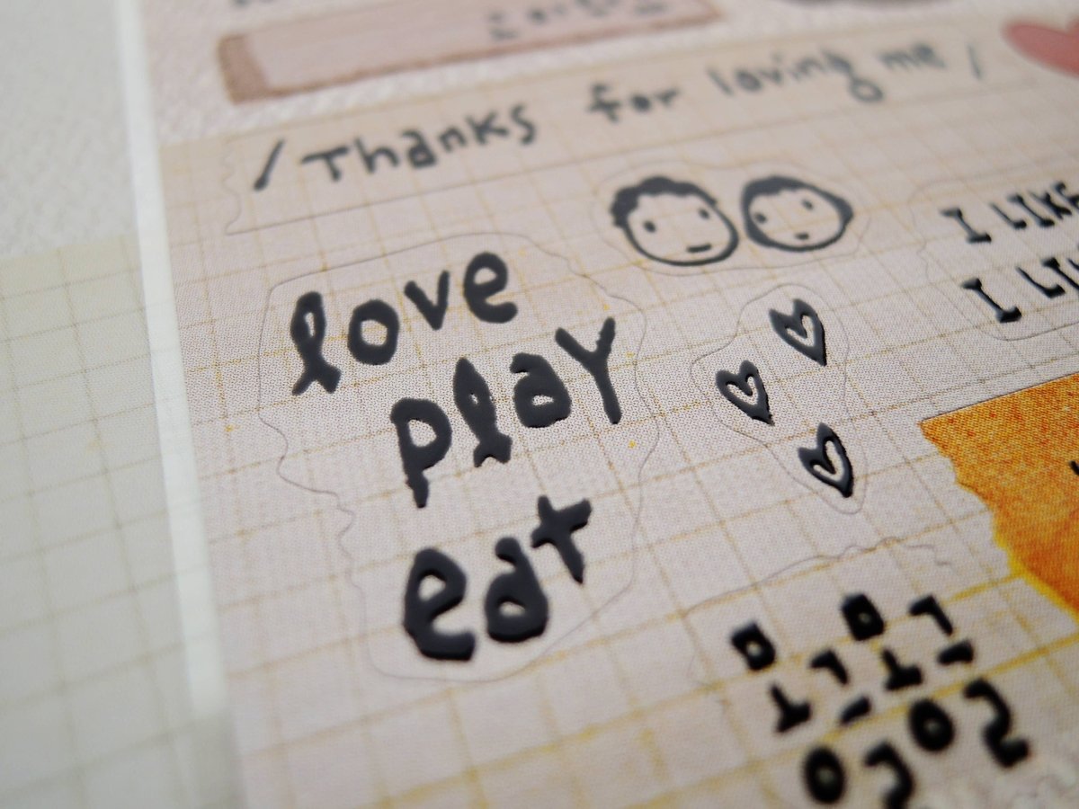 Suatelier Love You Sticker Sheet - Paper Mochi