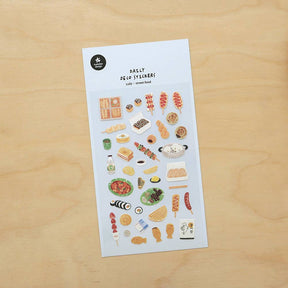 Suatelier Street Food Sticker Sheet - Paper Mochi