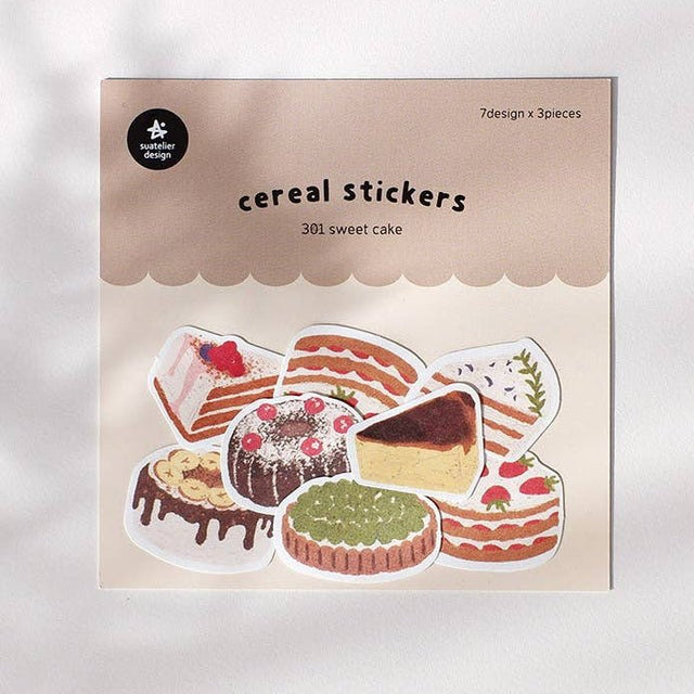 Suatelier Sweet Cake Flake Stickers - Paper Mochi