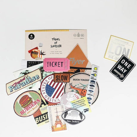 Suatelier Vintage Label Sticker Pack - Paper Mochi
