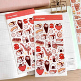 Sushi & Rabbits Sticker Sheet - Paper Mochi