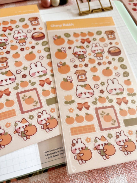 Sweet Orange Sticker Sheet - Paper Mochi