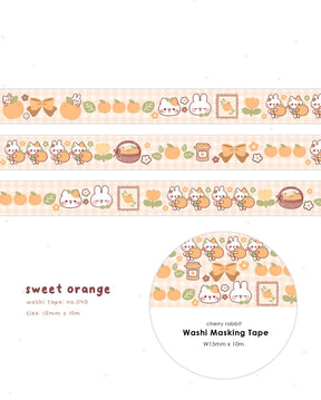 Sweet Orange Washi Tape - Paper Mochi