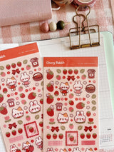 Sweet Strawberry Sticker Sheet - Paper Mochi