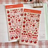 Sweet Strawberry Sticker Sheet - Paper Mochi