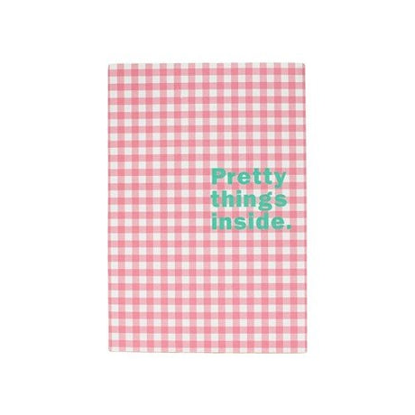 Tippi Tippi A5 Pink Check Notebook - Paper Mochi