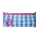 Tippi Tippi Blue Check Pencil Case - Paper Mochi
