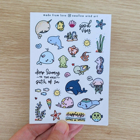 Under The Sea Sticker Sheet - Paper Mochi